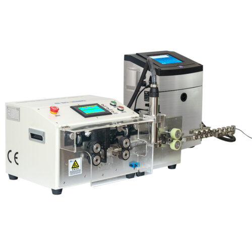 Machine automatique à couper les fils Servo BZW-882DJ + imprimante pour le marquage des câbles
