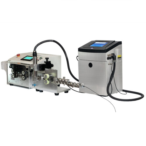 Machine automatique à couper les fils Servo BZW-882DJ + imprimante pour le marquage des câbles