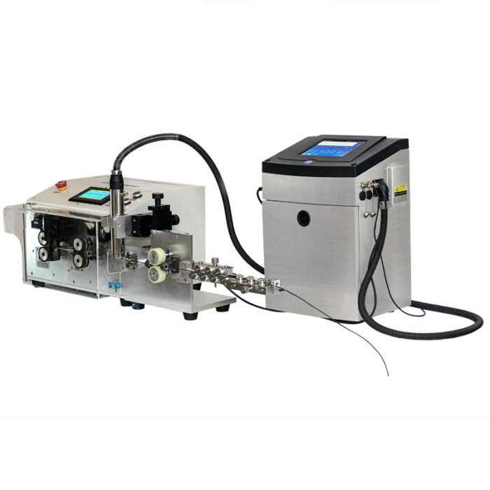 Machine automatique à couper les fils Servo BZW-882DJ + imprimante pour le marquage des câbles